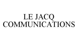 LE JACQ COMMUNICATIONS trademark