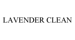 LAVENDER CLEAN trademark