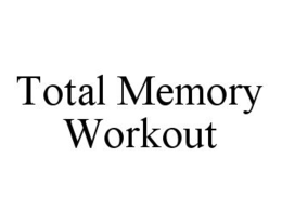 TOTAL MEMORY WORKOUT trademark