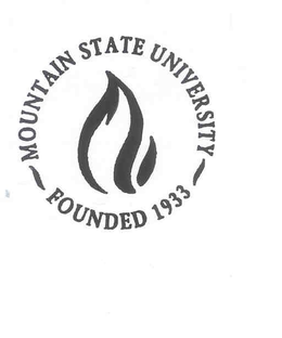 MOUNTAIN STATE UNIVERSITY FOUNDED 1933 trademark
