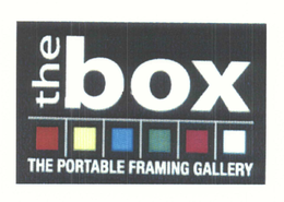 THE BOX THE PORTABLE FRAMING GALLERY trademark