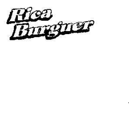 RICA BURGUER trademark