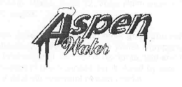 ASPEN WATER trademark