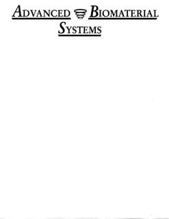 ADVANCED BIOMATERIAL SYSTEMS trademark