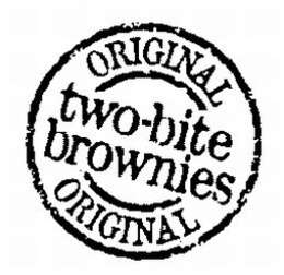 ORIGINAL TWO-BITE BROWNIES ORIGINAL trademark