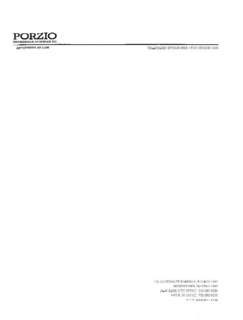 PORZIO BROMBERG & NEWMAN P.C. trademark