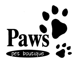 PAWS PET BOUTIQUE trademark