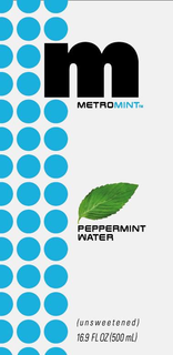 METROMINT PEPPERMINT WATER trademark