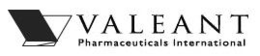 VALEANT PHARMACEUTICALS INTERNATIONAL trademark