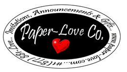 INVITATIONS, ANNOUNCEMENTS & GIFTS WWW.PAPER-LOVE.COM trademark