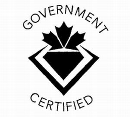 GOVERNMENT CERTIFIED trademark