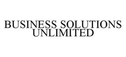 BUSINESS SOLUTIONS UNLIMITED trademark