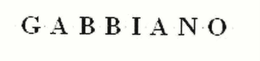 G A B B I A N O trademark