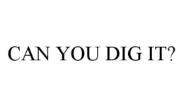 CAN YOU DIG IT? trademark