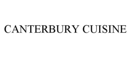 CANTERBURY CUISINE trademark