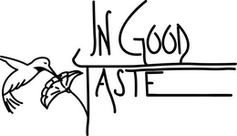 IN GOOD TASTE trademark