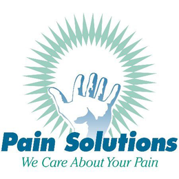 PAIN SOLUTIONS WE CARE ABOUT YOUR PAIN trademark