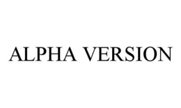 ALPHA VERSION trademark