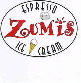 ZUMIS ESPRESSO ICE CREAM trademark