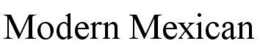 MODERN MEXICAN trademark