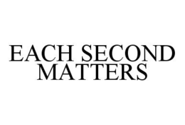 EACH SECOND MATTERS trademark