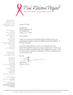 PINK RIBBON PROJECT DANCERS IN MOTION AGAINST BREAST CANCER trademark