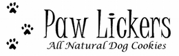 PAW LICKERS ALL NATURAL DOG COOKIES trademark