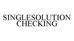 SINGLESOLUTION CHECKING trademark