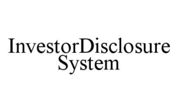 INVESTORDISCLOSURESYSTEM trademark