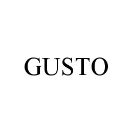 GUSTO trademark