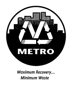 M METRO MAXIMUM RECOVERY... MINIMUM WASTE trademark
