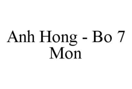 ANH HONG - BO 7 MON trademark