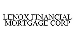LENOX FINANCIAL MORTGAGE CORP trademark