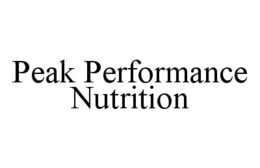 PEAK PERFORMANCE NUTRITION trademark