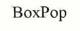 BOXPOP trademark