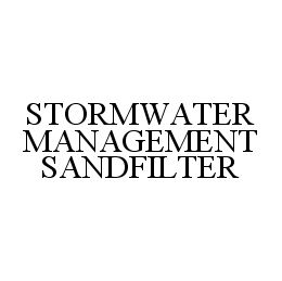 STORMWATER MANAGEMENT SANDFILTER trademark