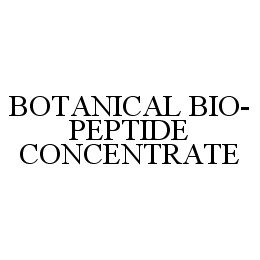 BOTANICAL BIO-PEPTIDE CONCENTRATE trademark