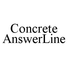 CONCRETE ANSWERLINE trademark