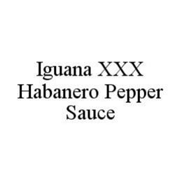 IGUANA XXX HABANERO PEPPER SAUCE trademark
