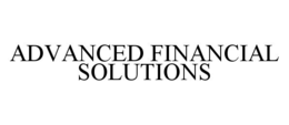 ADVANCED FINANCIAL SOLUTIONS trademark