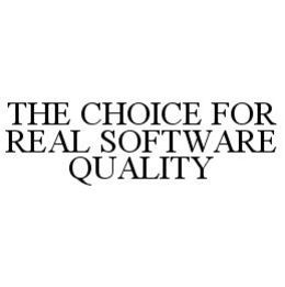 THE CHOICE FOR REAL SOFTWARE QUALITY trademark