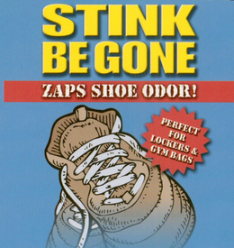 STINK BE GONE ZAPS SHOE ODOR! trademark