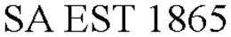 SA EST 1865 trademark