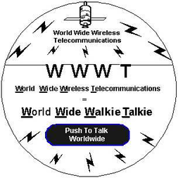 WORLD WIDE WIRELESS TELECOMMUNICATIONS WWWT WORLD WIDE WALKIE TALKIE PUSH TO TALK WORLDWIDE trademark