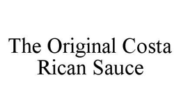 THE ORIGINAL COSTA RICAN SAUCE trademark