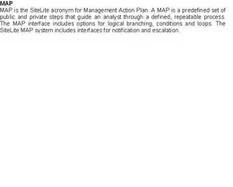MAP MANAGEMENT ACTION PLAN. trademark