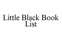 LITTLE BLACK BOOK LIST trademark