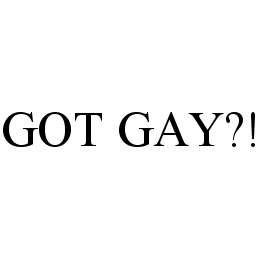 GOT GAY?! trademark
