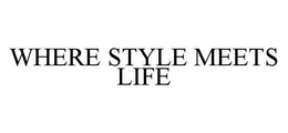 WHERE STYLE MEETS LIFE trademark