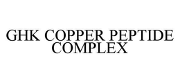 GHK COPPER PEPTIDE COMPLEX trademark
